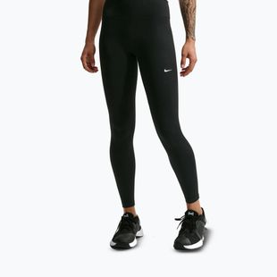 Női leggings Nike One Seamless Front High-Waisted black/white
