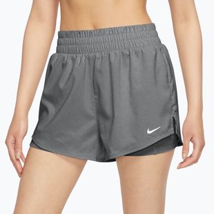 Női rövidnadrág Nike One Dri-Fit High-Waisted 3" 2In1 smoke grey/heather/white