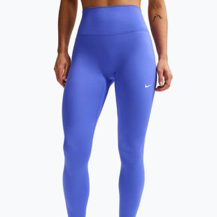 Női leggings Nike One Seamless Front High-Waisted sapphire/white