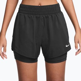 Női rövidnadrág Nike One Dri-Fit High-Waisted 3" 2In1 black/white
