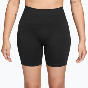 Női rövidnadrág Nike Pro Seamless High-Waisted Biker 5" black