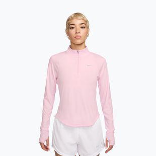 Női futó hosszú ujjú Nike Tempo Swoosh Run Dri-Fit 1/4-Zip pink foam/white