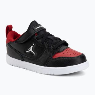 Gyerekcipő Jordan Court Connect Low black/gym red/white