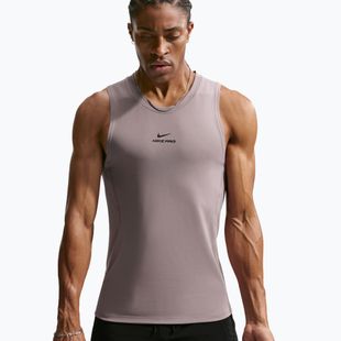 Férfi edzőpóló Nike Pro Training Dri-Fit light violet ore/black