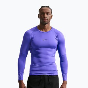 Férfi edző hosszú ujjú póló Nike Pro Dri-Fit Tight Fitness persian violet/black