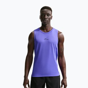 Férfi edzőpóló Nike Pro Training Dri-Fit persian violet/black