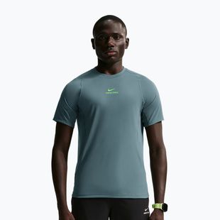 Férfi edzőpóló Nike Pro Training Dri-Fit mineral slate/green strike