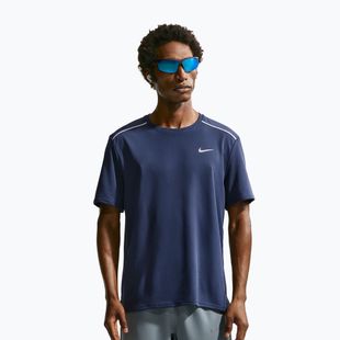 Férfi futópóló Nike Miler Dri-Fit UV midnight navy