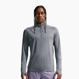 Férfi futó pulóver Nike Miler Dri-Fit UV 1/2 Zip smoke grey