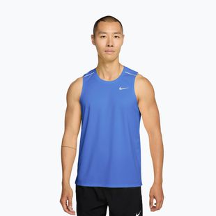 Férfi futópóló Nike Miler Dri-Fit royal pulse