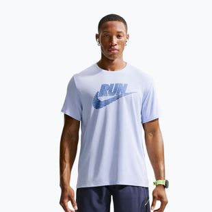 Férfi futópóló Nike Miler Dri-Fit UV hydrogen blue/lapis