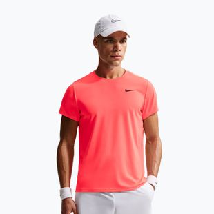 Férfi teniszpóló Nike Court Dri-Fit Victory hot lava/black