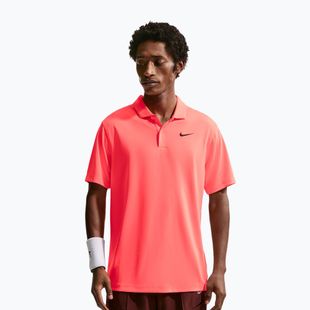 Férfi teniszpóló Nike Court Dri-Fit Polo Solid hot lava/black