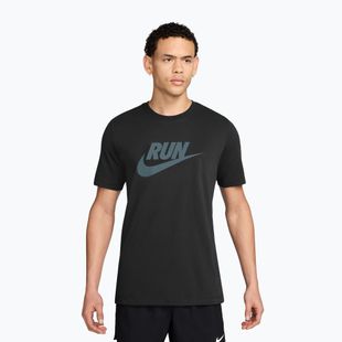 Férfi futópóló Nike Dri-Fit Running black/mineral slate
