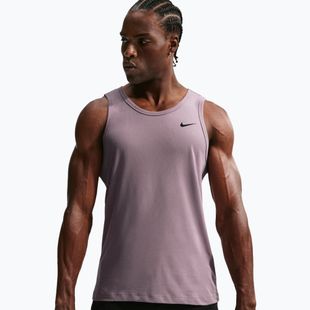 Férfi edzőpóló Nike Dri-Fit TT light violet ore/black