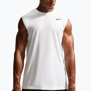 Férfi edző póló Nike Dri-FIT Sleeveless Training Top white/black