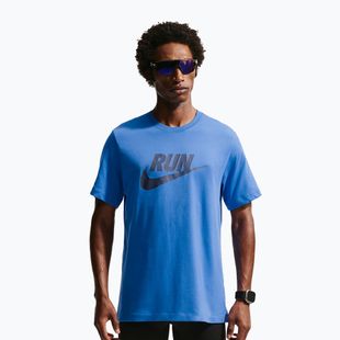 Férfi futópóló Nike Dri-Fit Running blue crystal/thunder blue