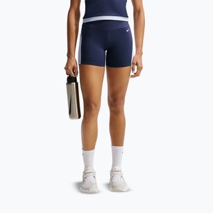 Női rövidnadrág Nike One High Waisted Biker 5" midnight navy/hydrogen blue/white