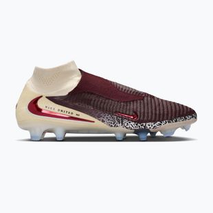 Férfi futballcipő Nike United Phantom 6 High Elite FG burgundy crush/fossil/university red