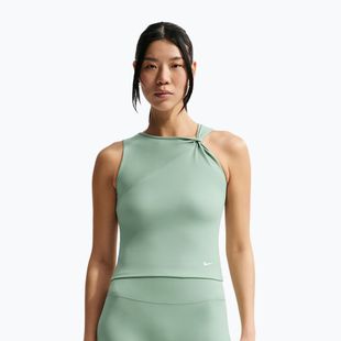 Női edzőpóló Nike One Dri-Fit TT steam/white