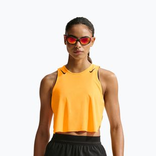 Női futópóló Nike AeroSwift Dri-Fit ADV Cropped Tank Top laser orange/black