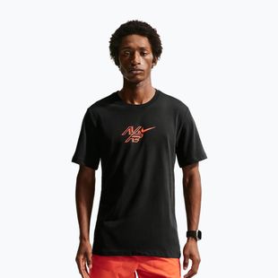 Férfi futópóló Nike AeroSwift Dri-Fit black/bright crimson