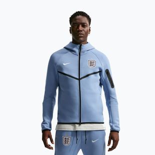 Férfi pulóver Nike England Tech Fleece Windrunner Full Zip work blue/white