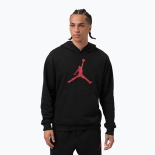 Férfi pulóver  Jordan Pullover Hoodie black/gym red