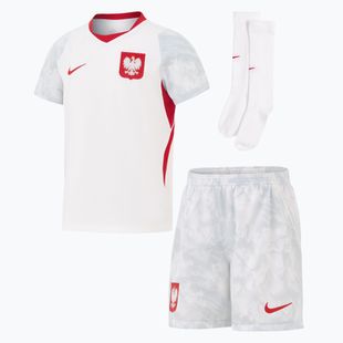 Gyerek focimez szett Nike Dri-Fit Poland Stadium Home Kit white/field silver