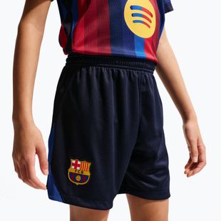 Gyerek futball rövidnadrág Nike FC Barcelona Dri-Fit Stadium Home blackened blue/mineral yellow