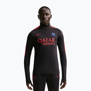 Férfi futball pulóver Nike Paris Saint-Germain Strike Dri-Fit Soccer Knit Drill Top black/global red/global red