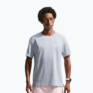 Férfi futópóló Nike Miler Dri-Fit UV grey fog/particle grey