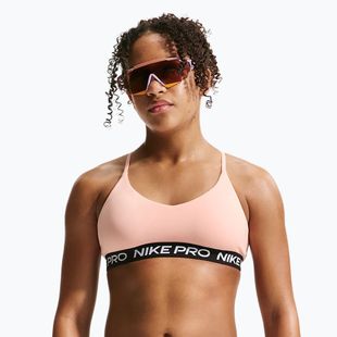 Nike Pro Indy lány melltartó Arctic Orange/Fekete/Fehér