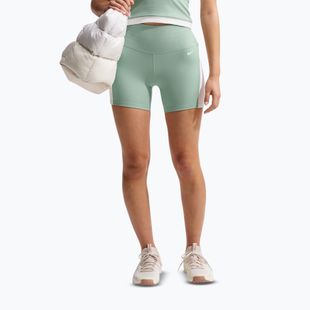 Női rövidnadrág Nike One High Waisted Biker 5" steam/white/white
