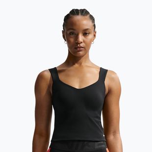 Női edzőpóló Nike Pro Sculpt Medium Support Padded Tank black/white