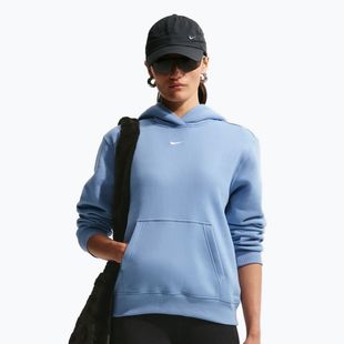 Női pulóver Nike Studio Fleece work blue/sail