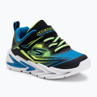 Gyerekcipők SKECHERS Flex-Glow Ultra fekete/kék/lime
