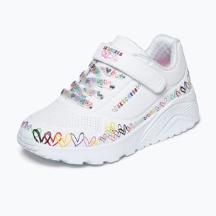 Gyerekcipő SKECHERS Uno Lite Heart Craze white/multi