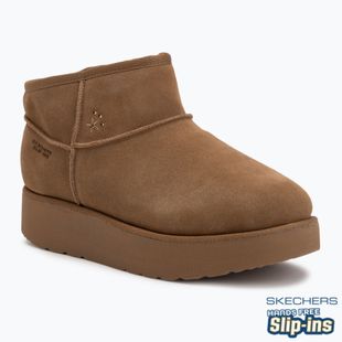Női Skechers Keep Cozy cipő gesztenyebarna