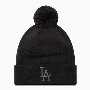 Női téli sapka New Era Metallic Bobble Los Angeles Dodger fekete