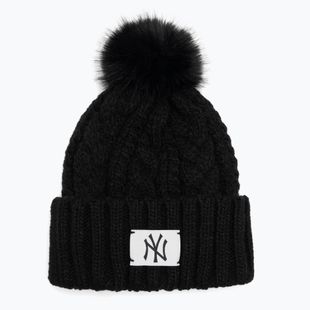 Női téli sapka New Era Cable Wide New York Yankees fekete