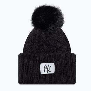 Női téli sapka New Era Cable Wide New York Yankees fekete