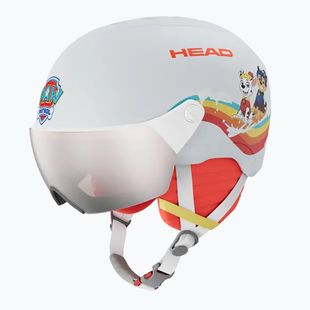 Gyerek sísisak HEAD Yuki Visor Paw S2 Jr paw sky/silver/red
