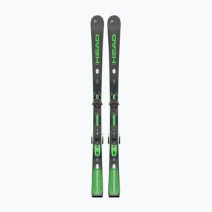 Lesikló sílécek + kötések HEAD Supershape e-Magnum SW BB-PR + Protector Evo PR 13 GW black/green