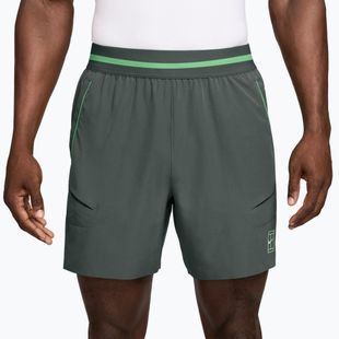 Férfi tenisznadrág Nike Court Dri-Fit Advantage 6" camo green/cucumber calm/cucumber calm