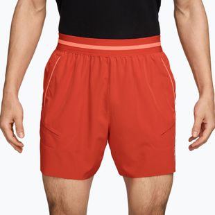 Férfi tenisznadrág Nike Court Dri-Fit Advantage 6" picante red/atomic pink/atomic pink