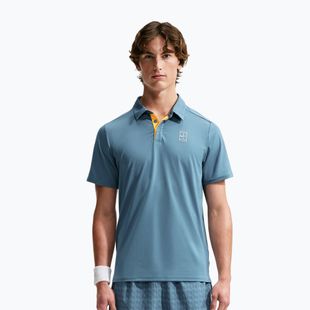Férfi teniszpóló póló Nike Court Dri-Fit Advantage smokey blue/white