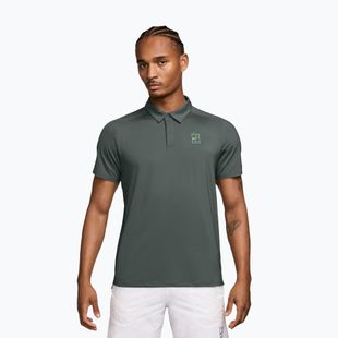 Férfi teniszpóló póló Nike Court Dri-Fit Advantage camo green/cucumber calm