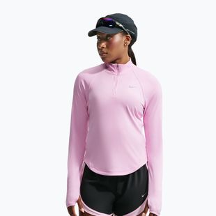 Női futópulóver Nike Tempo Dri-Fit 1/4 Zip pink rise