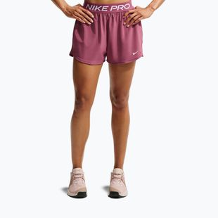Női edző rövidnadrág Nike Pro pink smoke/white